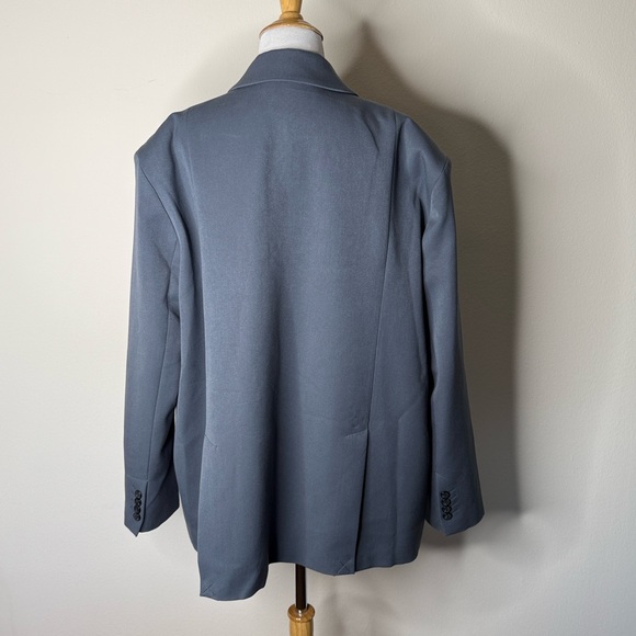Nasty Gal Charcoal Gray Oversized Tailored Blazer - Picture 8 of 9